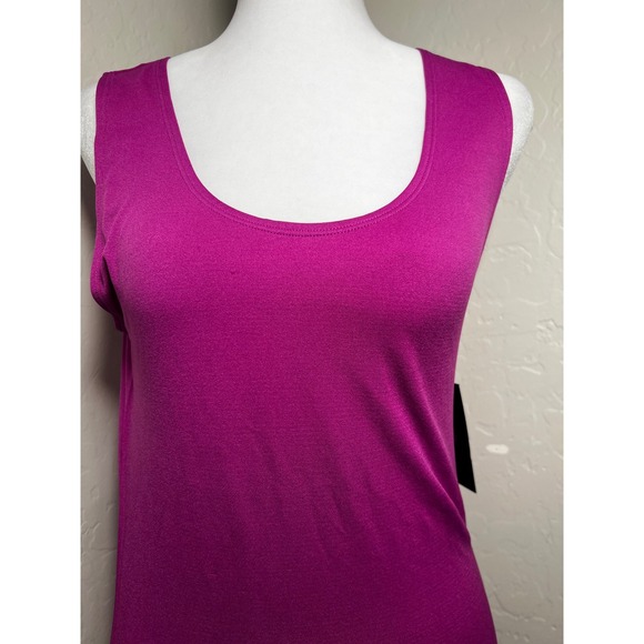 Worthington Tops - Worthington Suitable Seamless Tank Top Magenta Purple Scoop Neck L/XL NEW